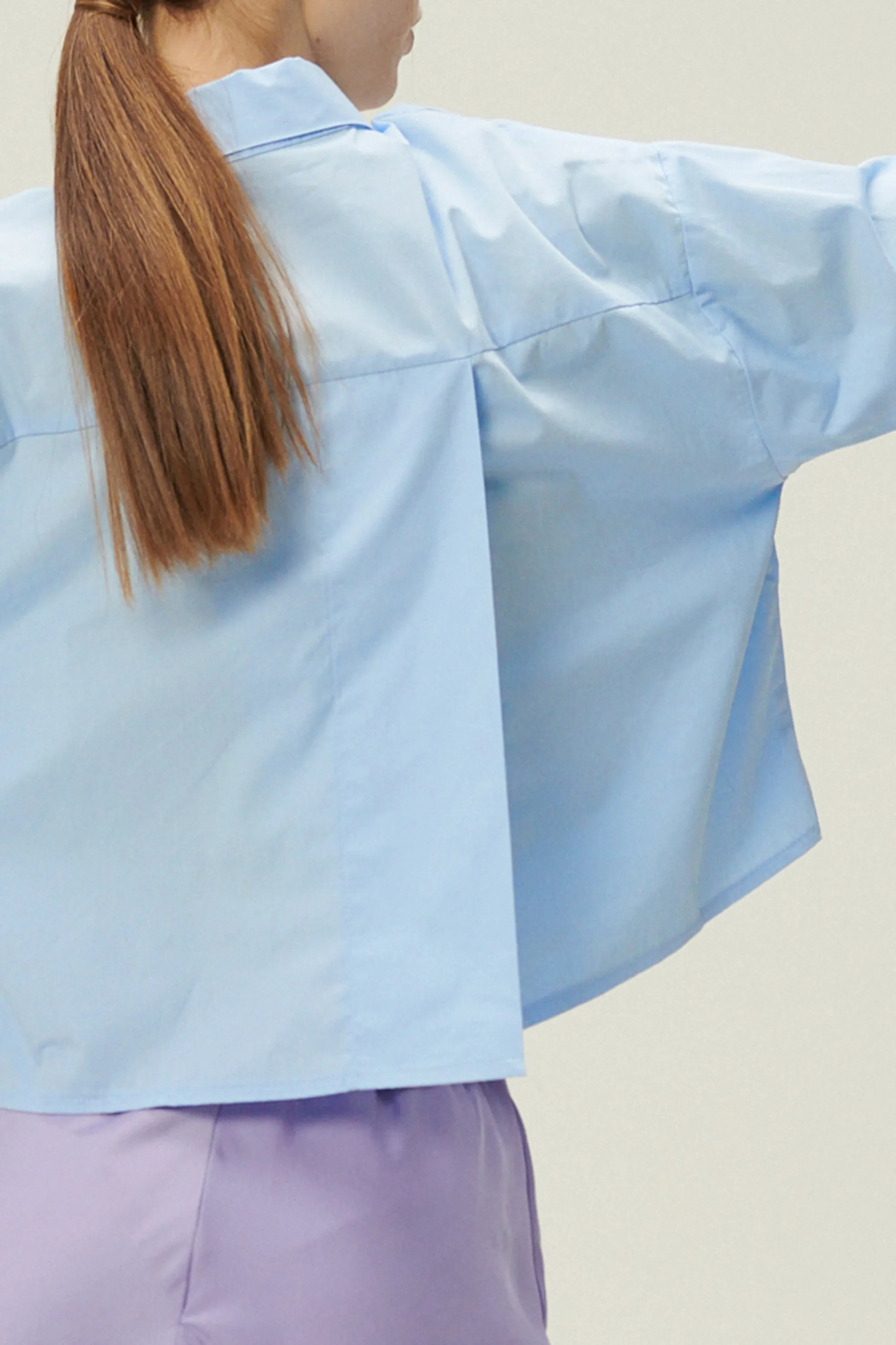 Lucy Open Back Crop Shirt