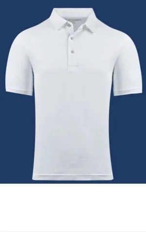 Luxury Pima Cotton Short Sleeve Polo - White