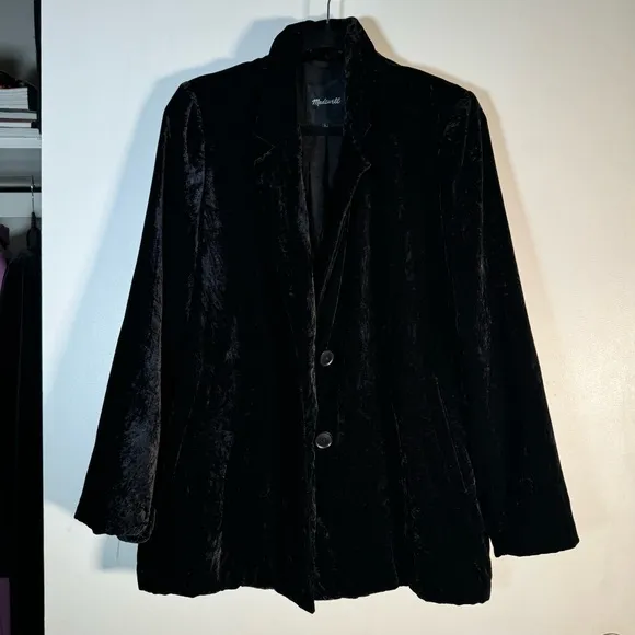 Madewell Velvet Dorset Blazer - Size L