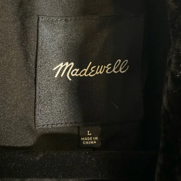 Madewell Velvet Dorset Blazer - Size L