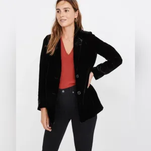 Madewell Velvet Dorset Blazer - Size L