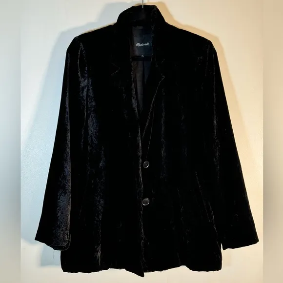 Madewell Velvet Dorset Blazer - Size L