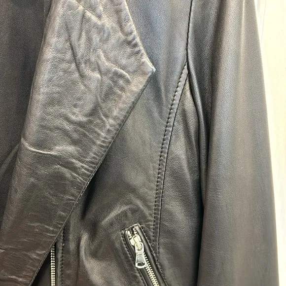 Mango Genuine Leather Jacket