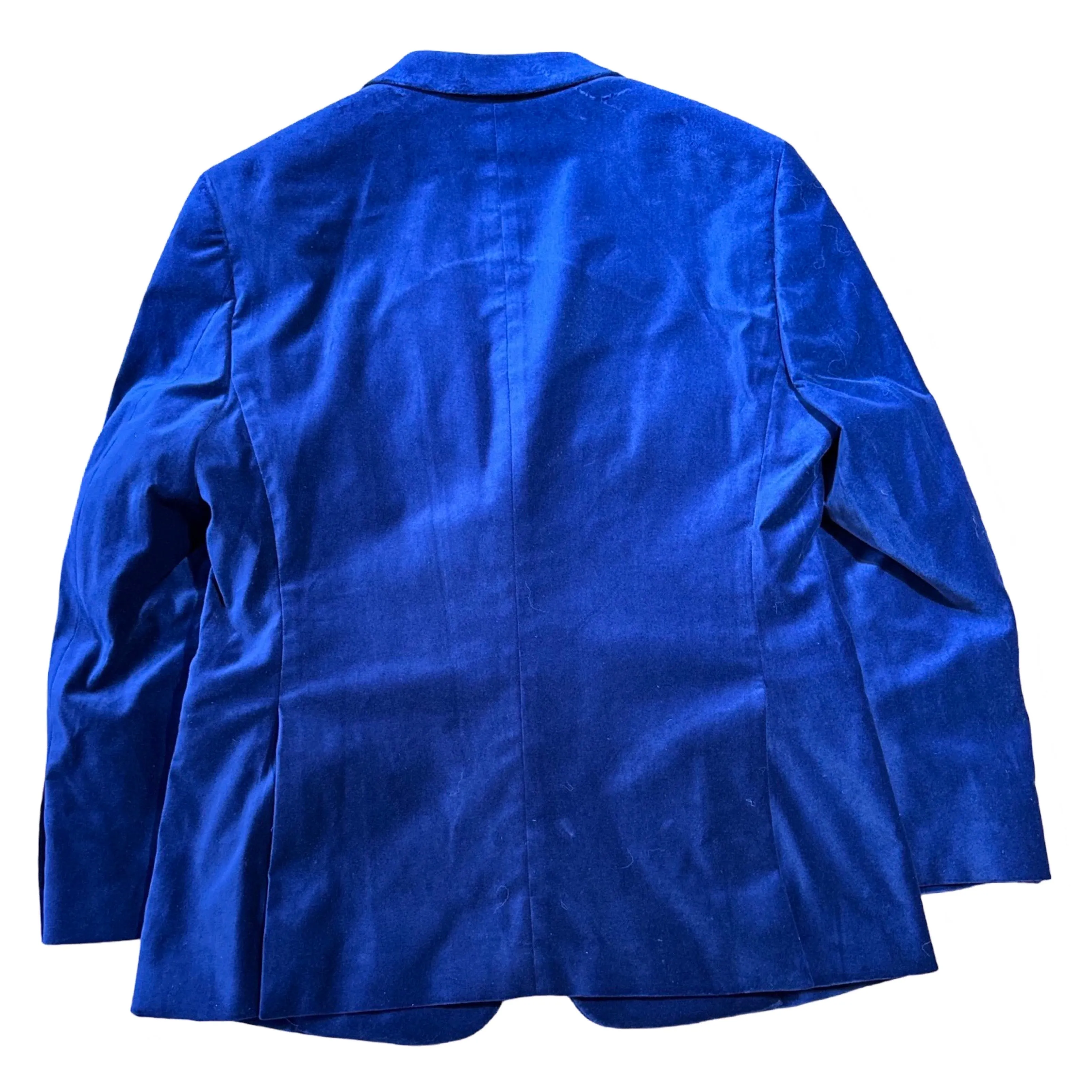 Mantoni Men's Blue Velvet Blazer