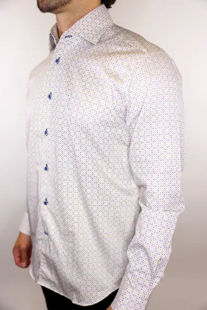 Marcello Tack Open Roll Collar Shirt