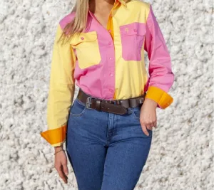 Mary G Ladies Colour Me Happy Long Sleeve Shirt - 2 Colours