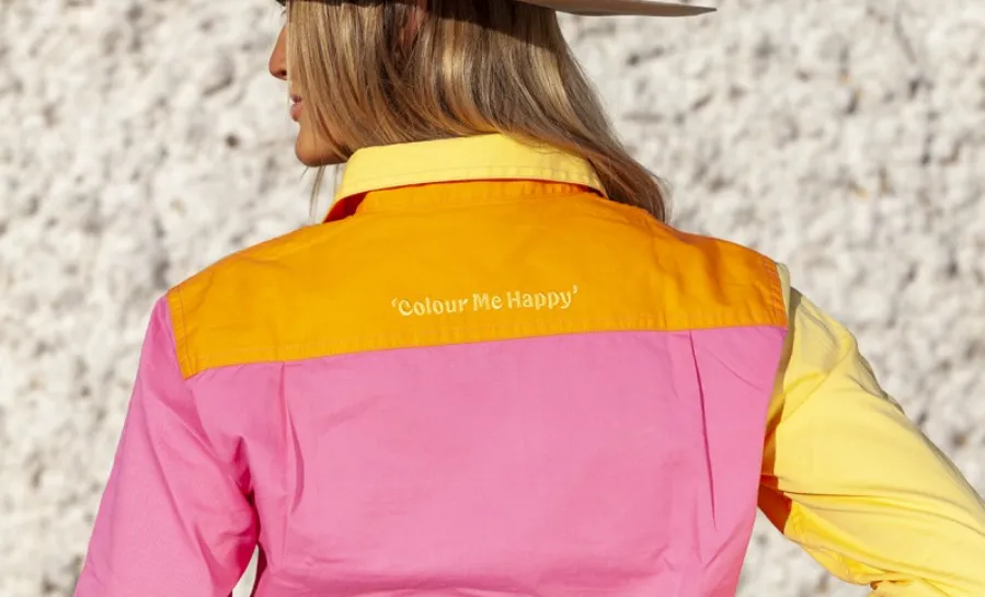 Mary G Ladies Colour Me Happy Long Sleeve Shirt - 2 Colours