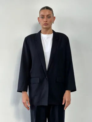 Max Mara Pure Wool Unlined Single Breasted Blazer - M
