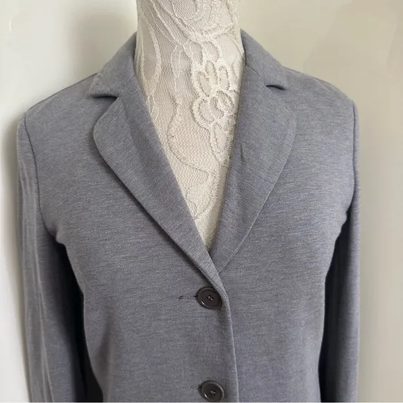 Max Mara Weekend Jersey Knit Blazer Jacket in Grey sz S