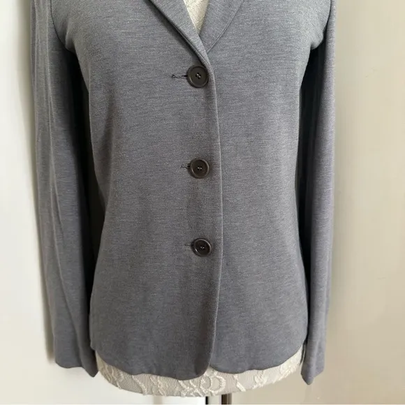 Max Mara Weekend Jersey Knit Blazer Jacket in Grey sz S