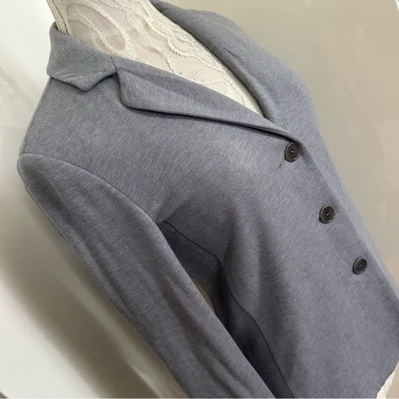Max Mara Weekend Jersey Knit Blazer Jacket in Grey sz S