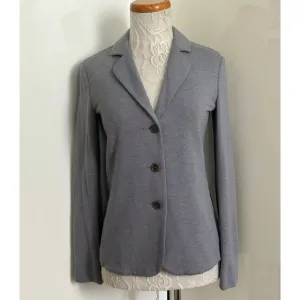 Max Mara Weekend Jersey Knit Blazer Jacket in Grey sz S
