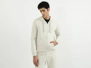 Men Brand Logo Hooded Neck Sweatshirt