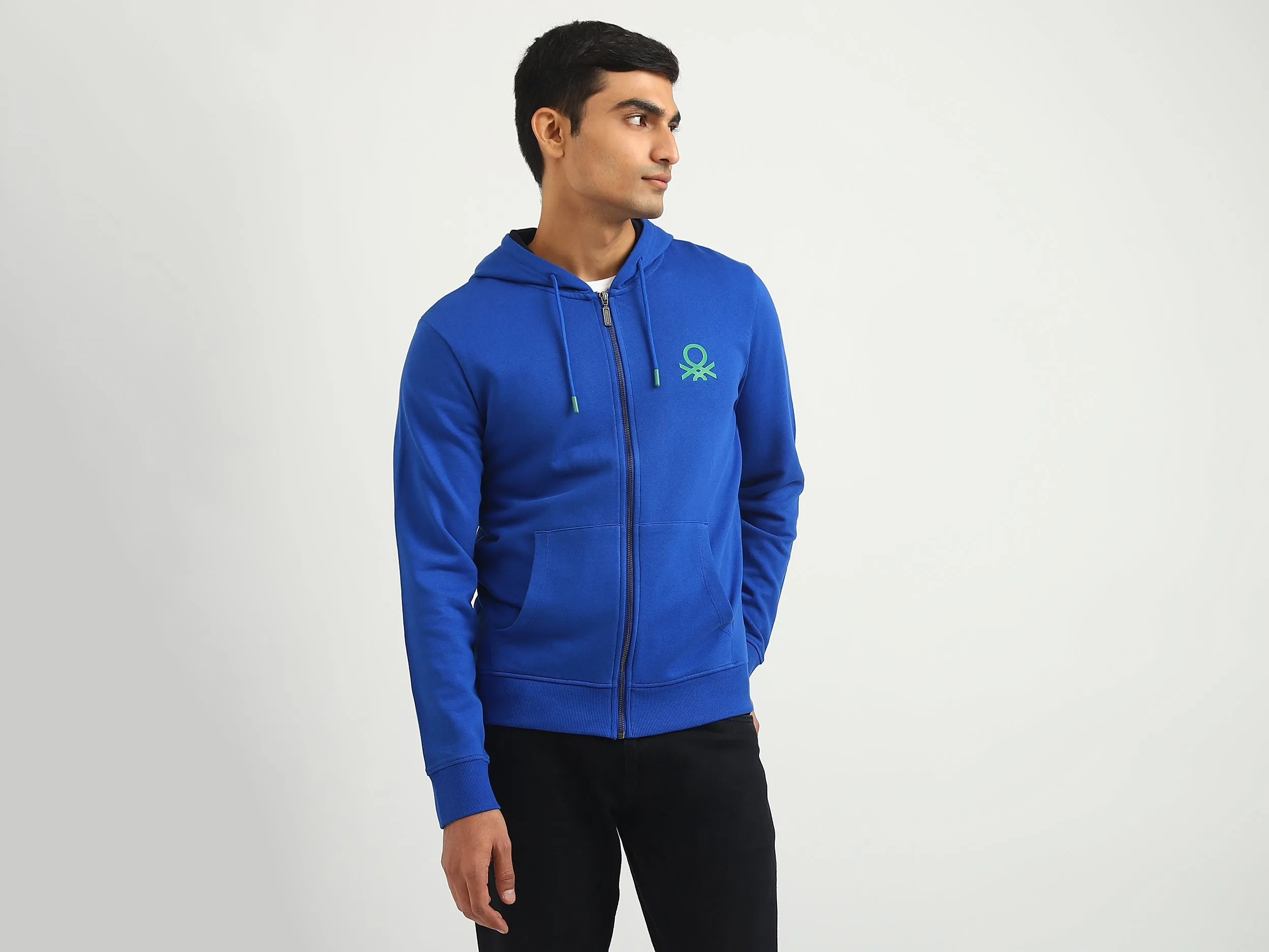 Men Brand Logo Hooded Sweatshirt