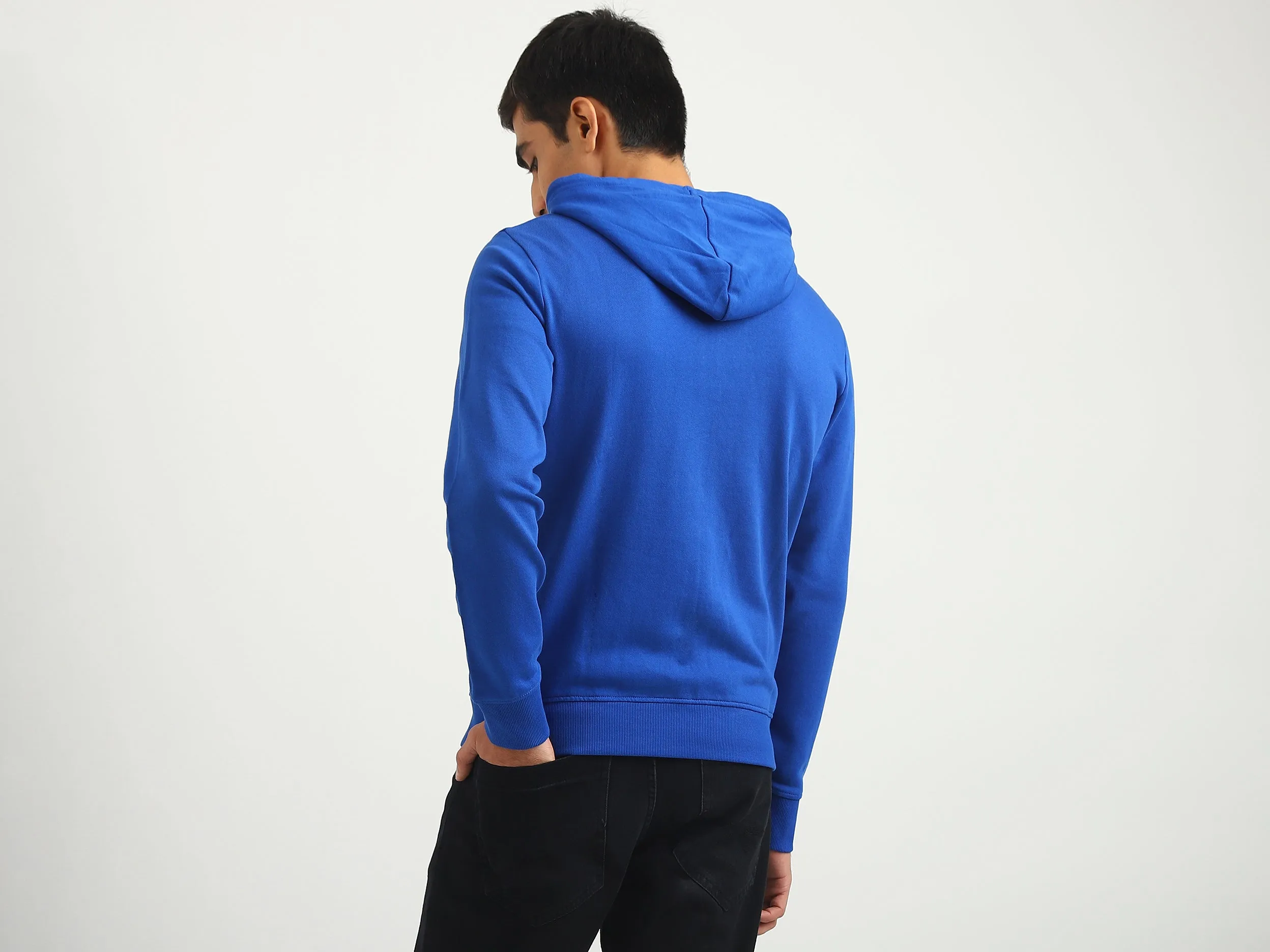 Men Brand Logo Hooded Sweatshirt