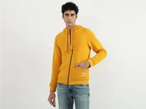 Men Solid Hooded Neck Sweatshirt