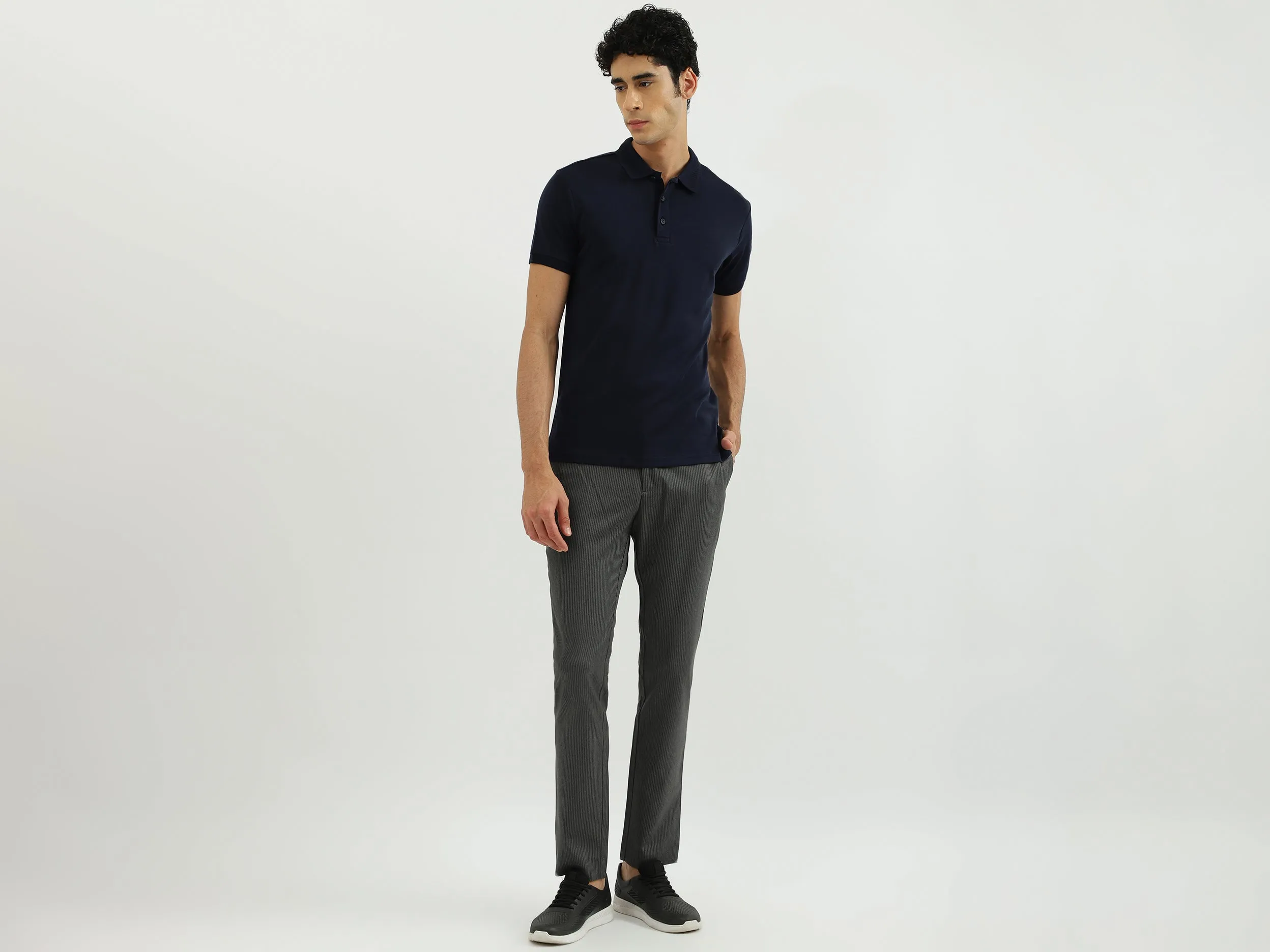 Men Solid Polo Neck Polo T-Shirt