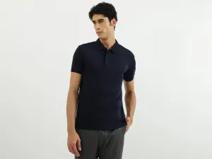 Men Solid Polo Neck Polo T-Shirt
