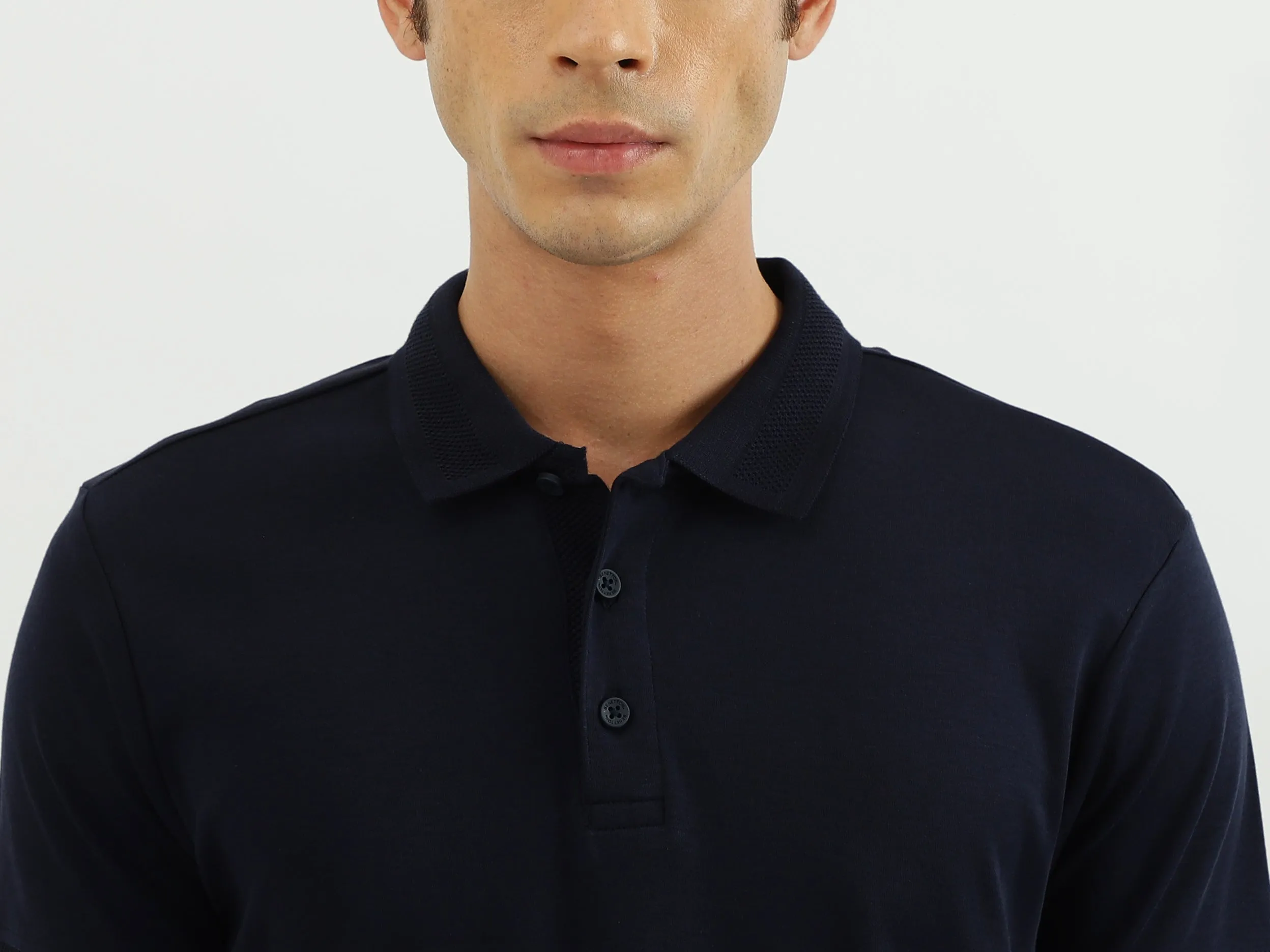 Men Solid Polo Neck Polo T-Shirt