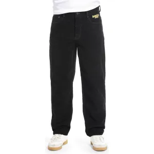Menčestrové nohavice Homeboy X-tra BAGGY Cord pants BLACK čierne