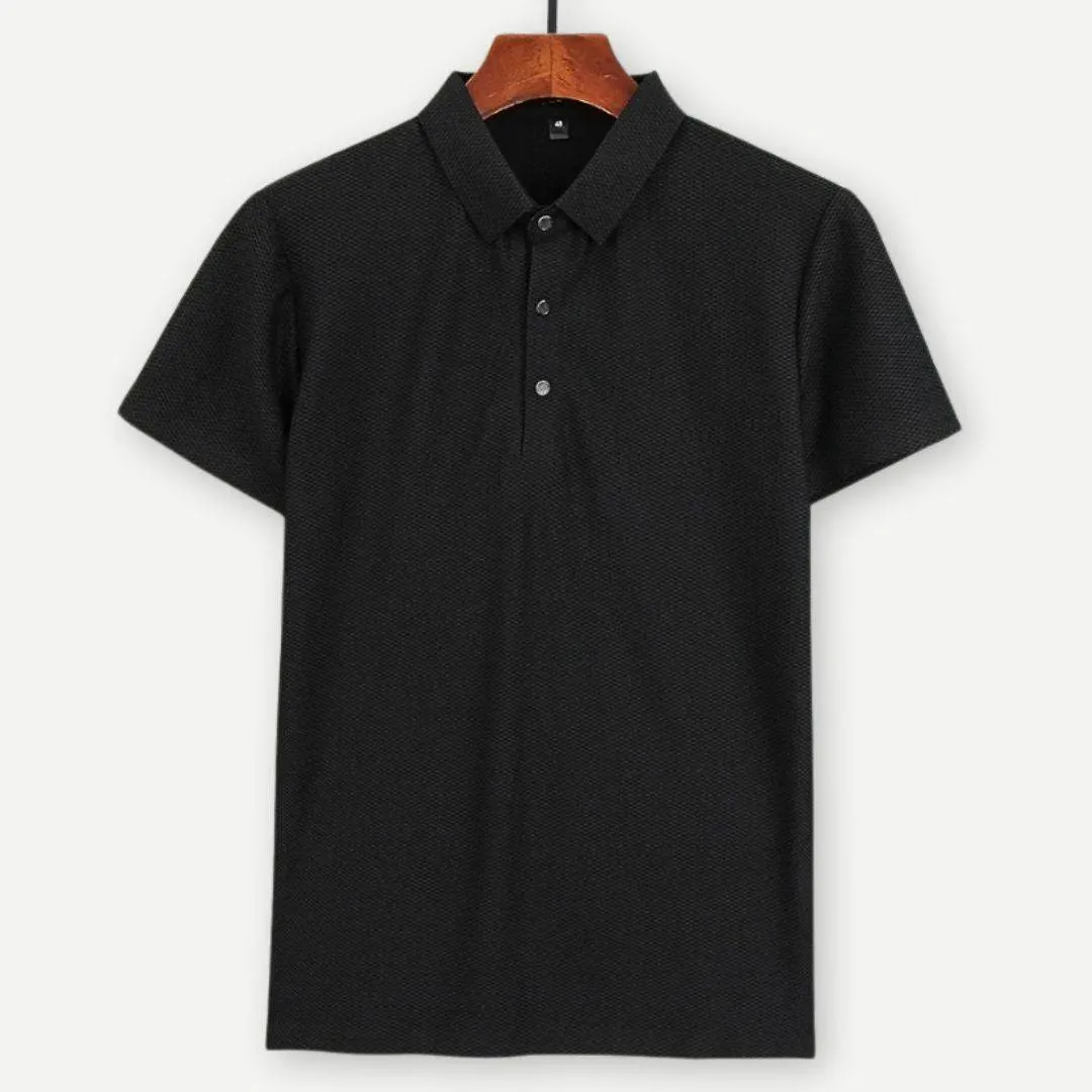 Men’s Breathable Knitted Air Flow Polo Shirt