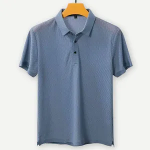 Men’s Breathable Knitted Air Flow Polo Shirt