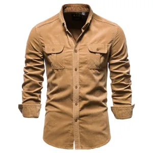 Men's Corduroy Shirt – Stylish, Soft & Versatile Casual Wear