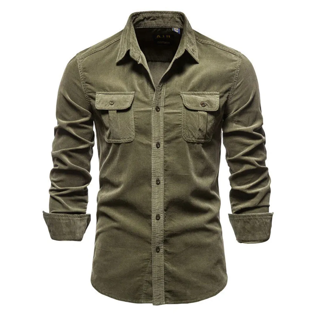 Men's Corduroy Shirt – Stylish, Soft & Versatile Casual Wear