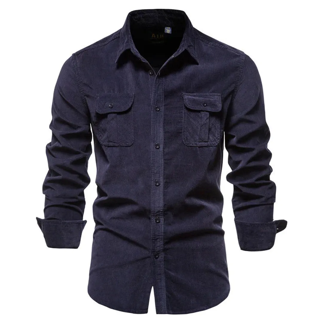 Men's Corduroy Shirt – Stylish, Soft & Versatile Casual Wear