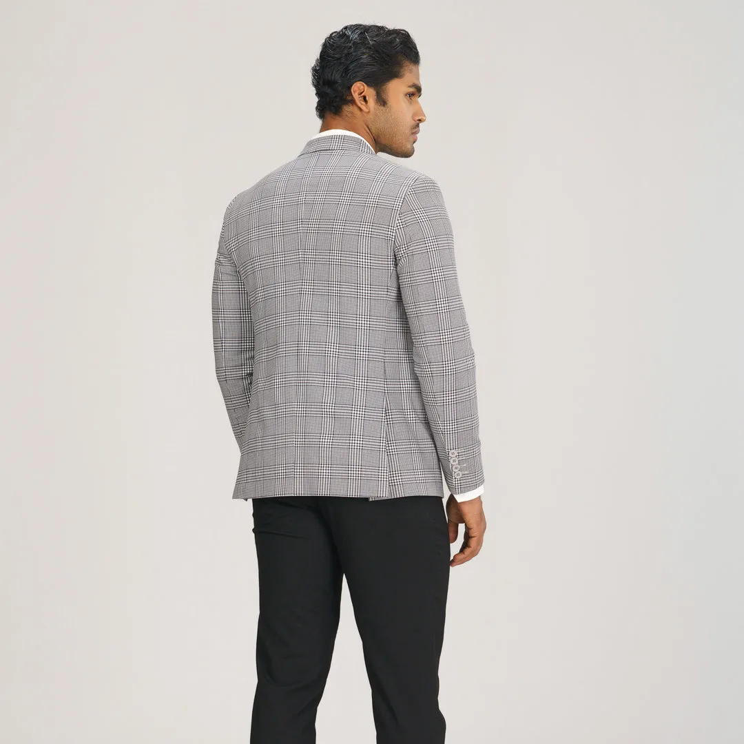 Mens Houndstooth Slim Fit Blazer