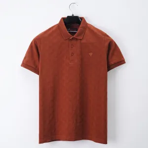 Men's Jacquard Half Sleeve Polo