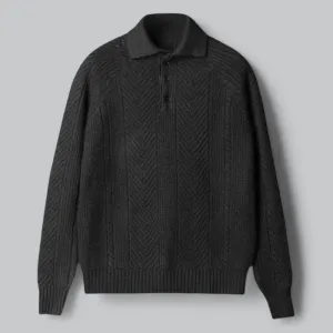 Men's Long Sleeve Polo Shirt | Button-Down Collar, Soft Cotton Fabric, Classic Fit