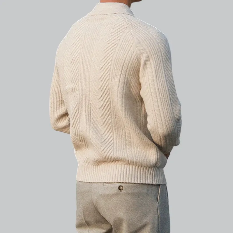 Men's Long Sleeve Polo Shirt | Button-Down Collar, Soft Cotton Fabric, Classic Fit