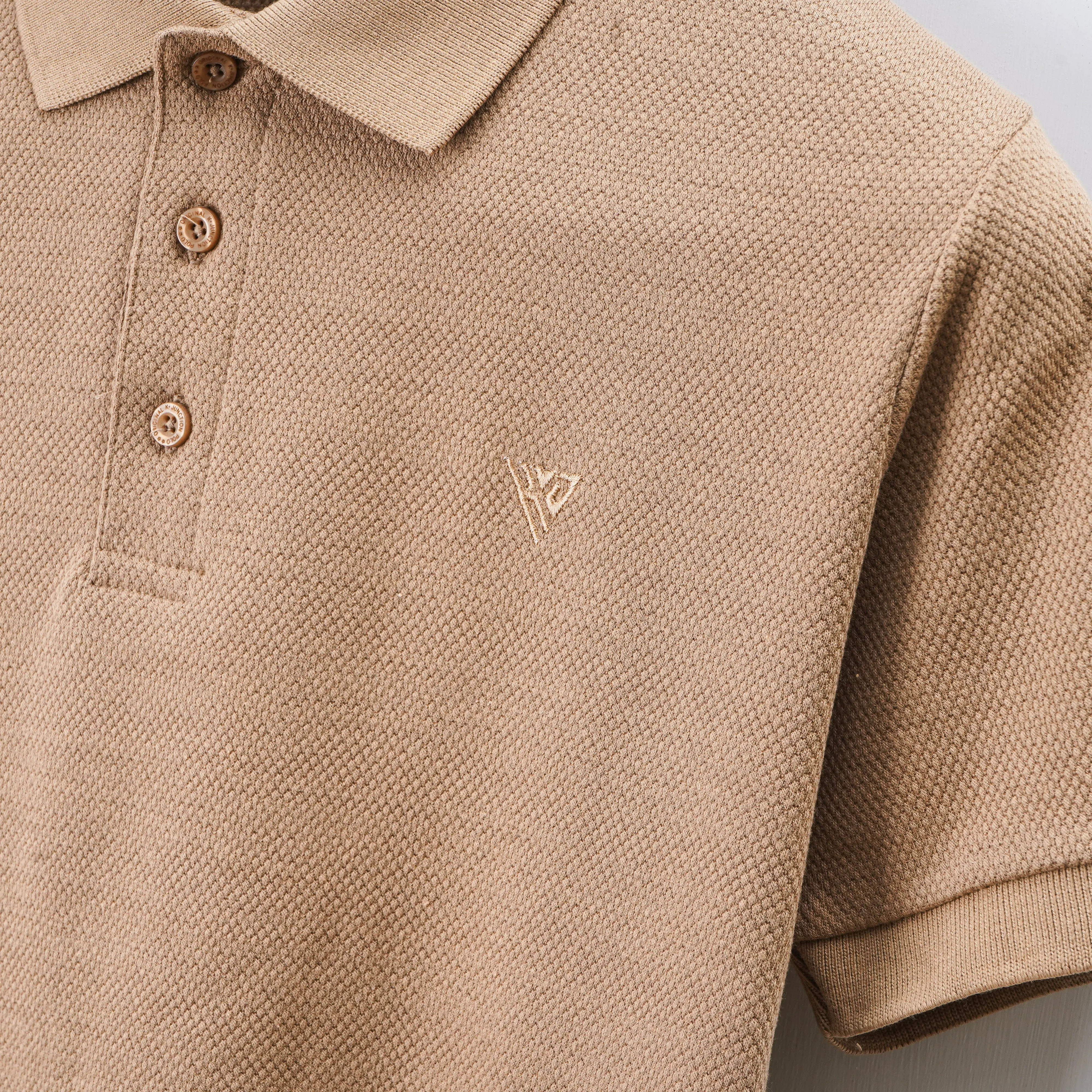Men's Popcorn Half Sleeve Polo
