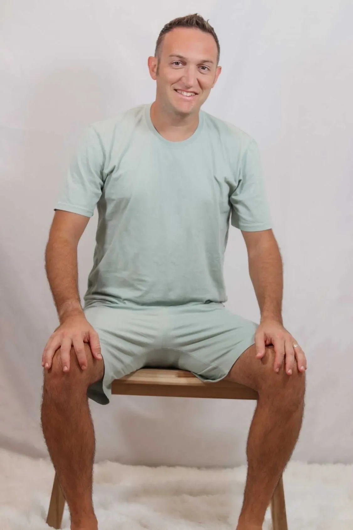 Men's Soft Organic Cotton Short Sleeve Crew Tee | Charcoal