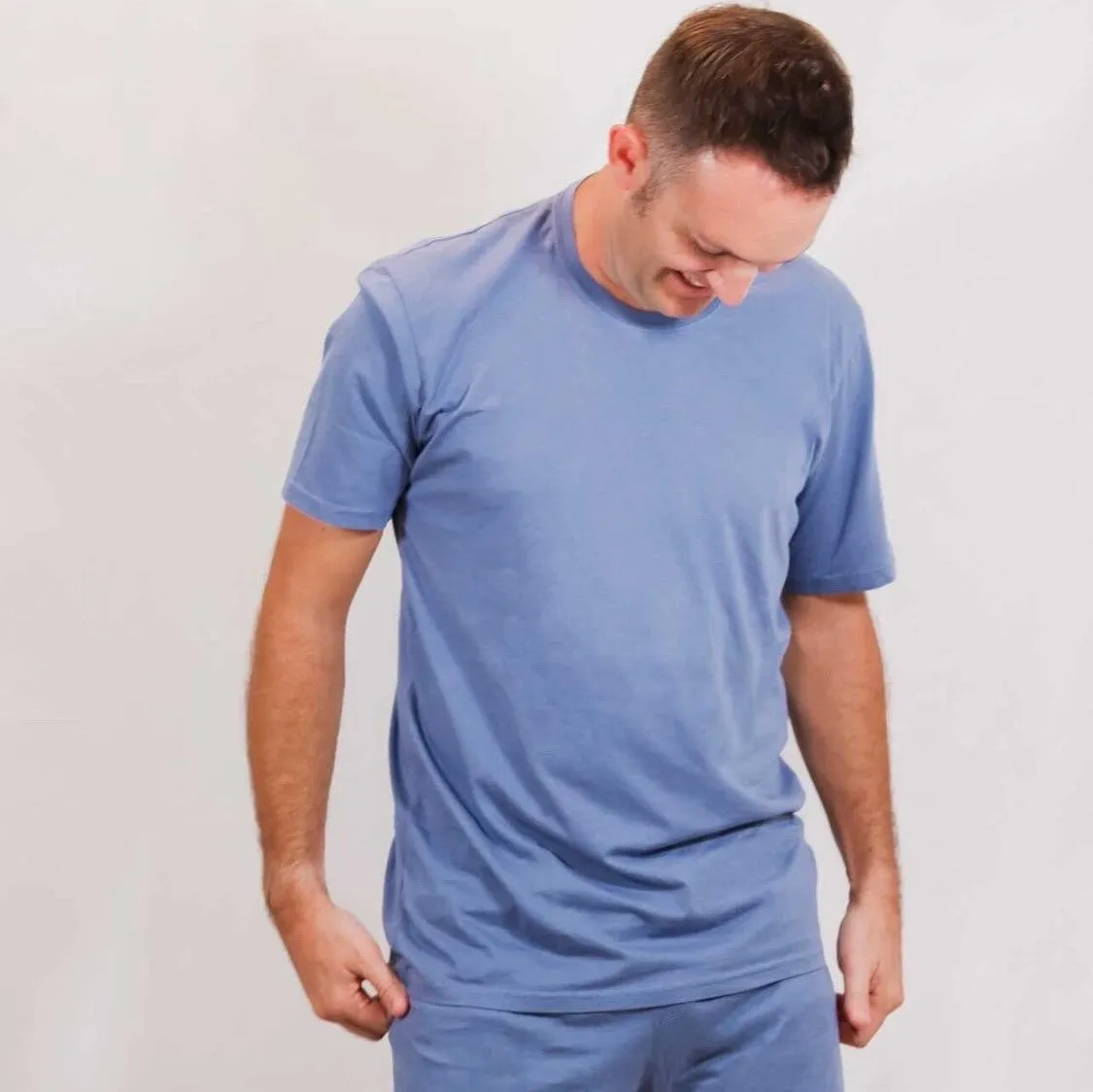 Men's Soft Organic Cotton Short Sleeve Crew Tee | Charcoal