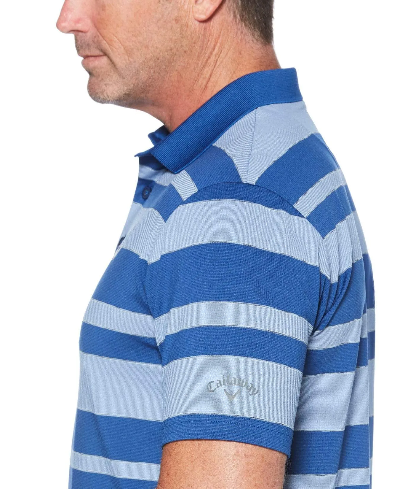 Mens Stripe Polo