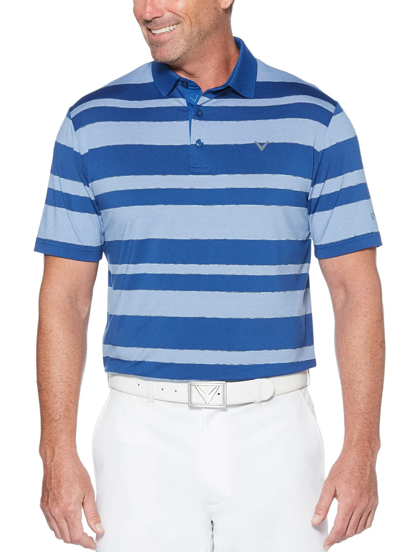 Mens Stripe Polo