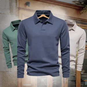 Men’s Stylish Long Sleeve Polo Top