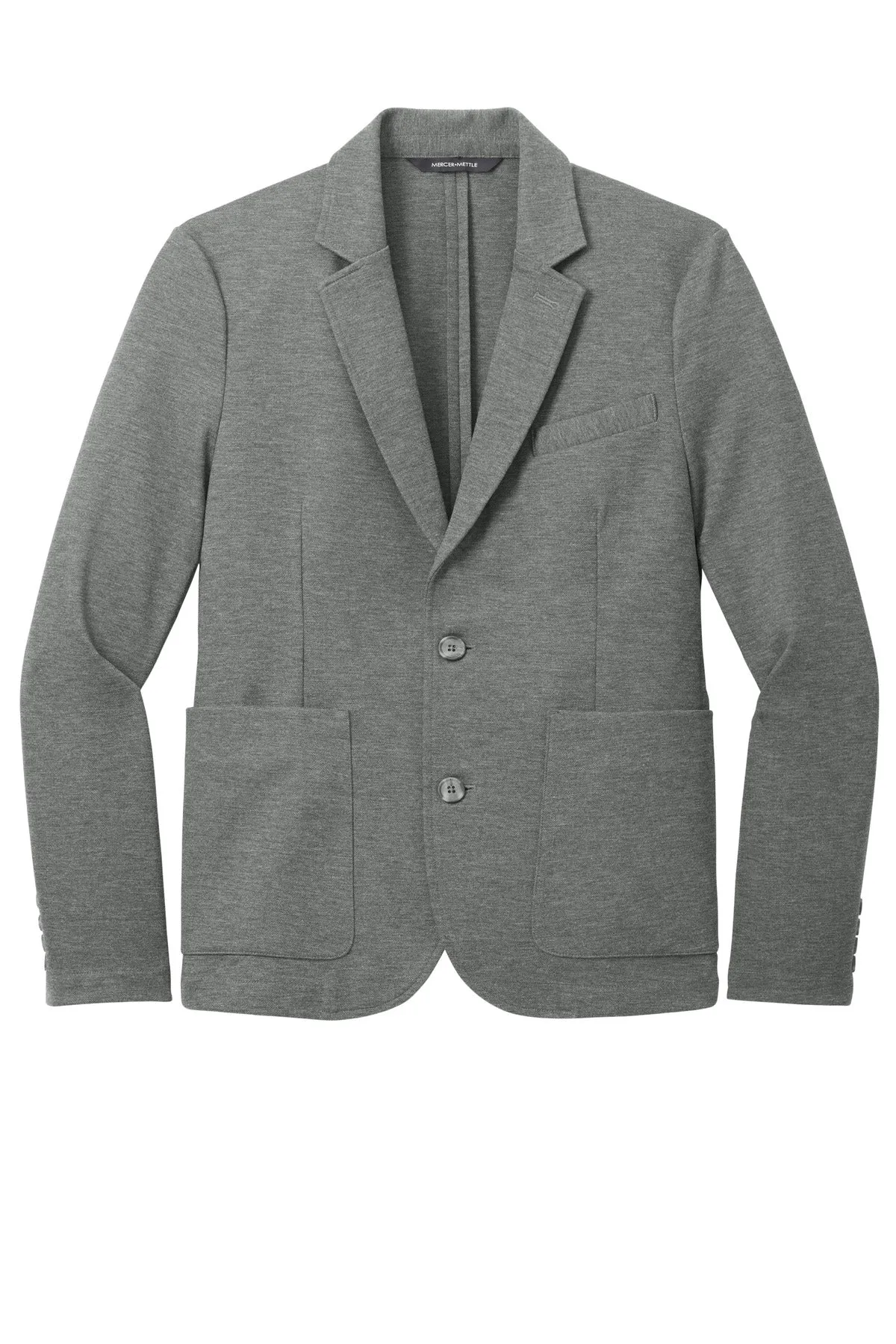 Mercer Mettle Relaxed Knit Blazer MM3030 Storm Grey Heather