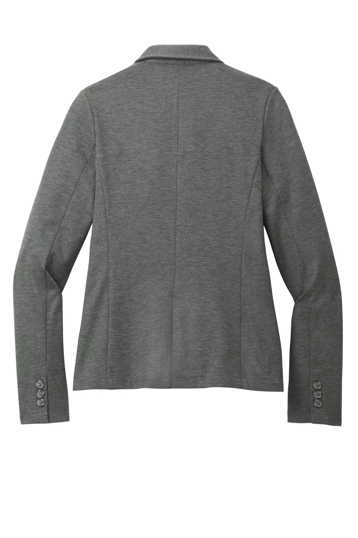 Mercer Mettle Women's Relaxed Knit Blazer MM3031 Storm Grey Heather