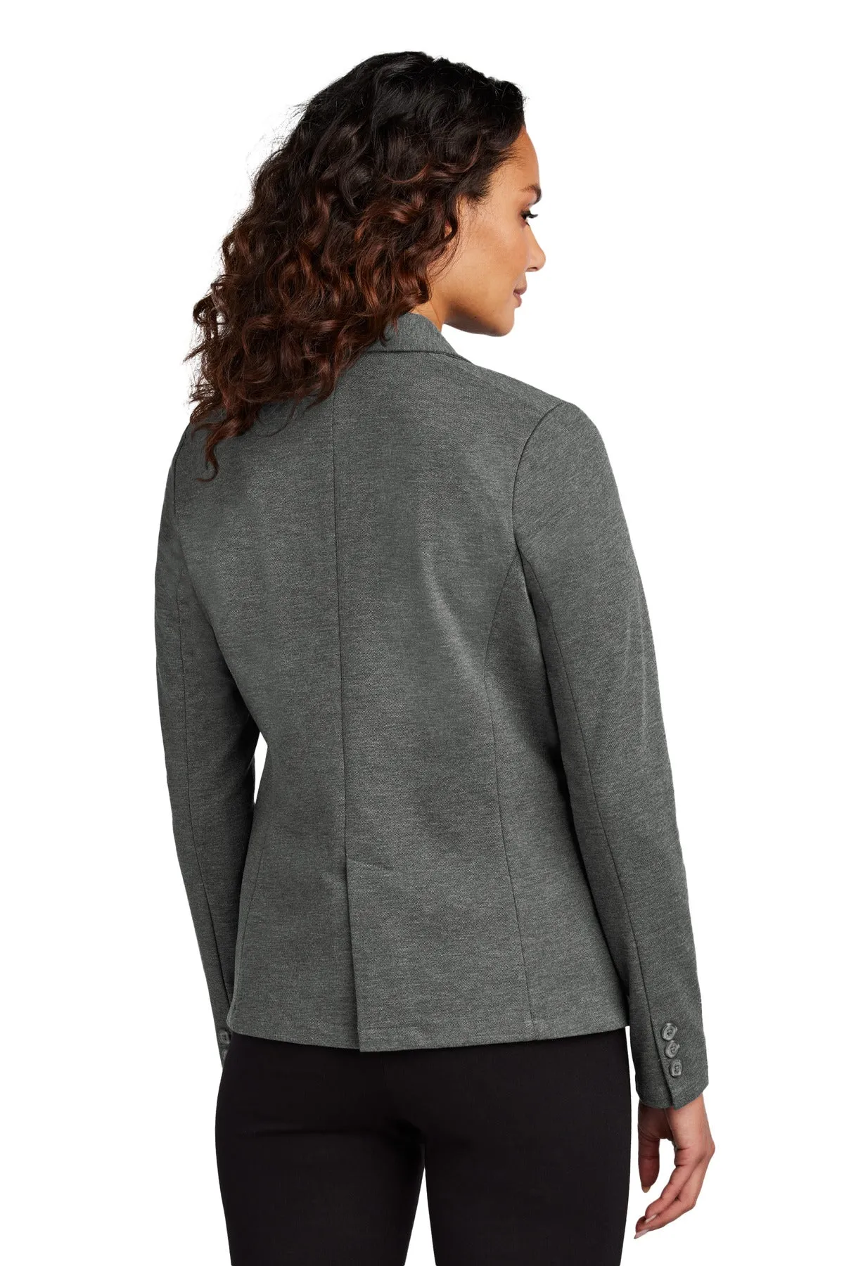 Mercer Mettle Women's Relaxed Knit Blazer MM3031 Storm Grey Heather