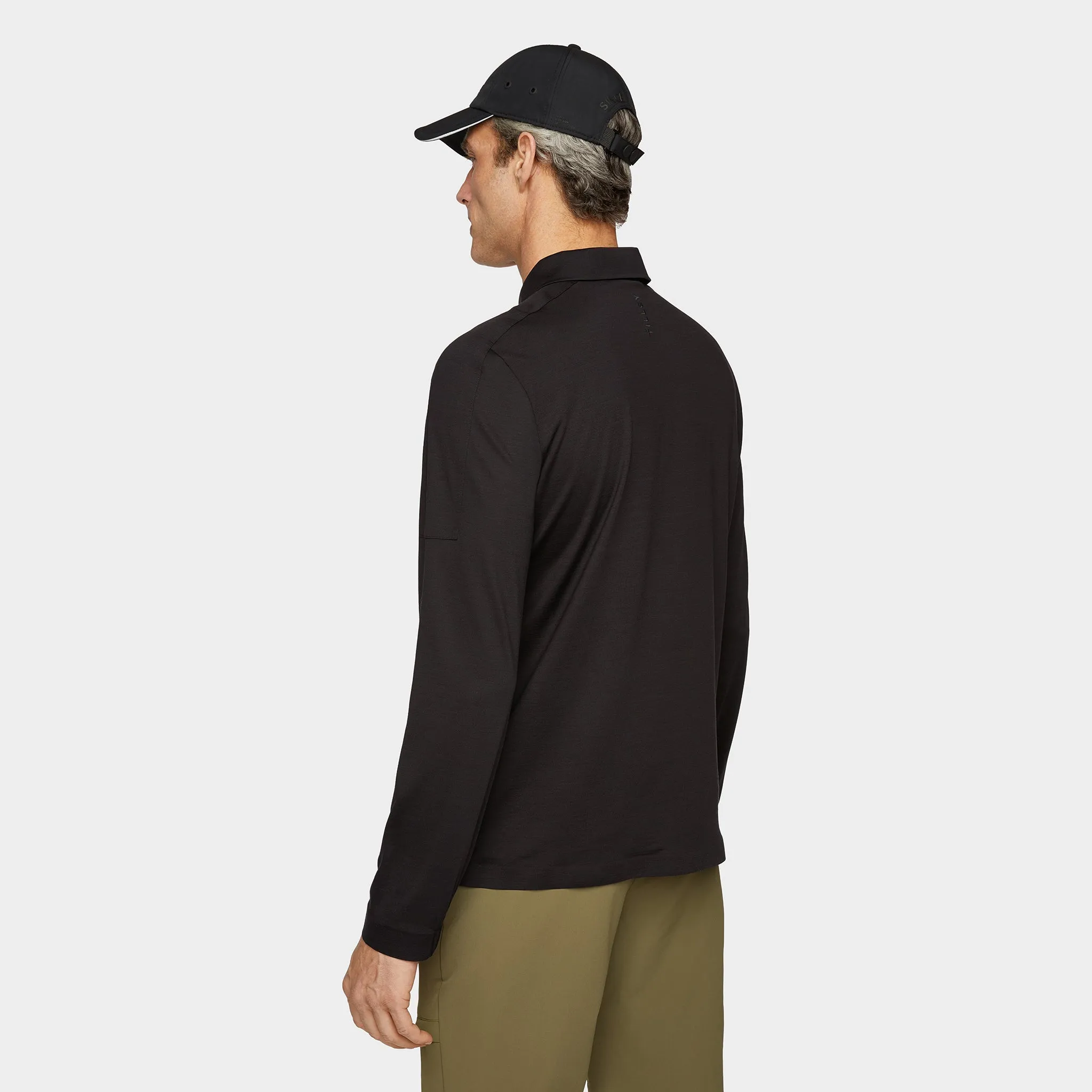 Merino LS Zip Polo