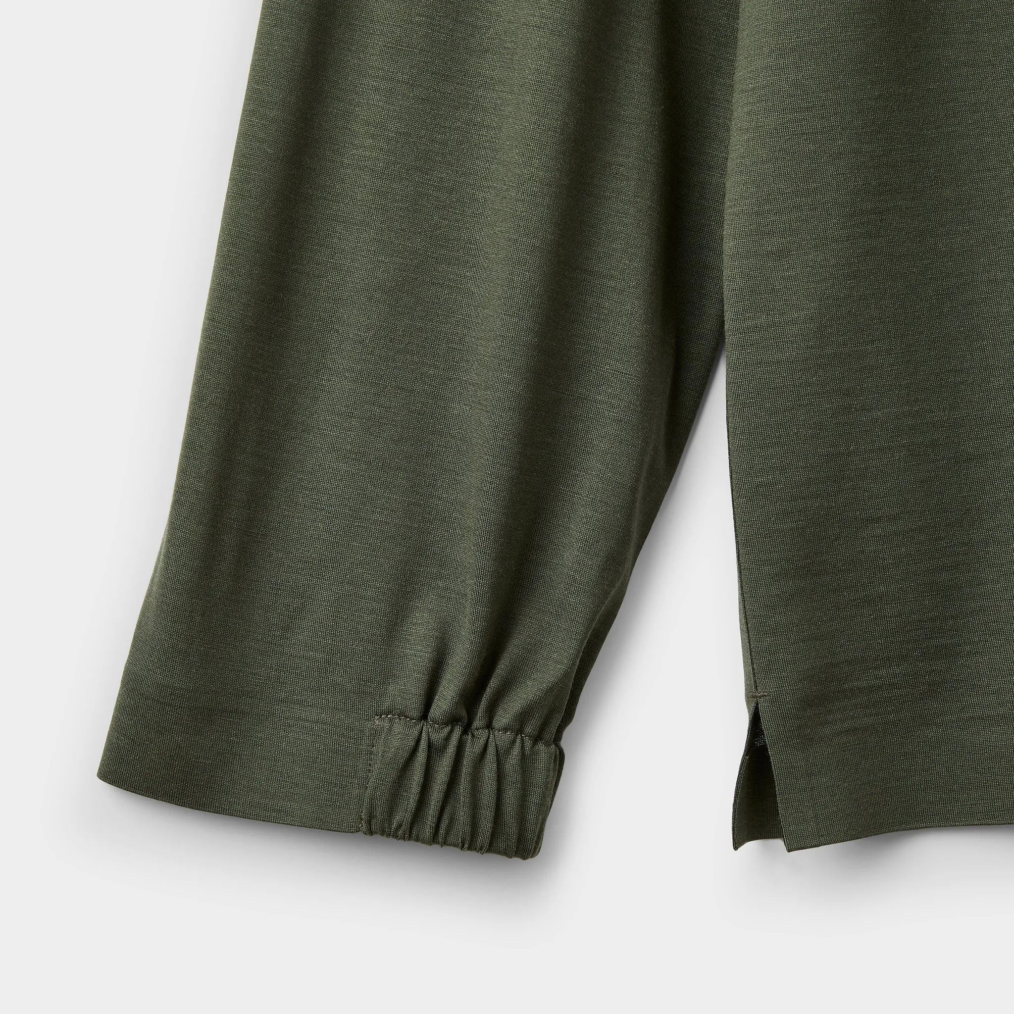 Merino LS Zip Polo