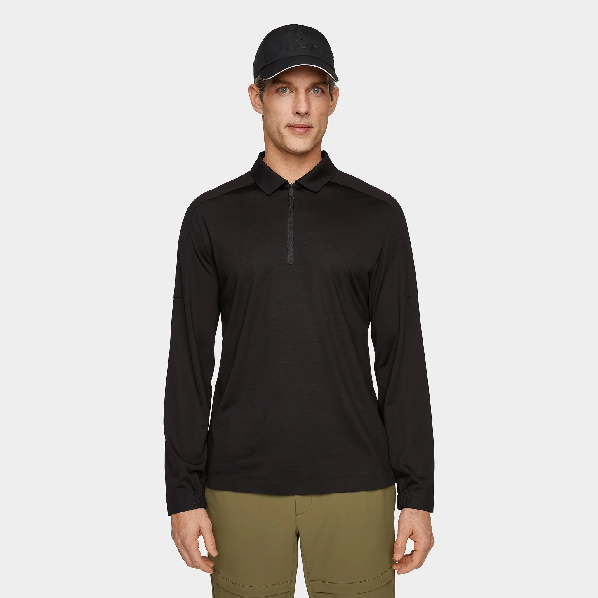 Merino LS Zip Polo