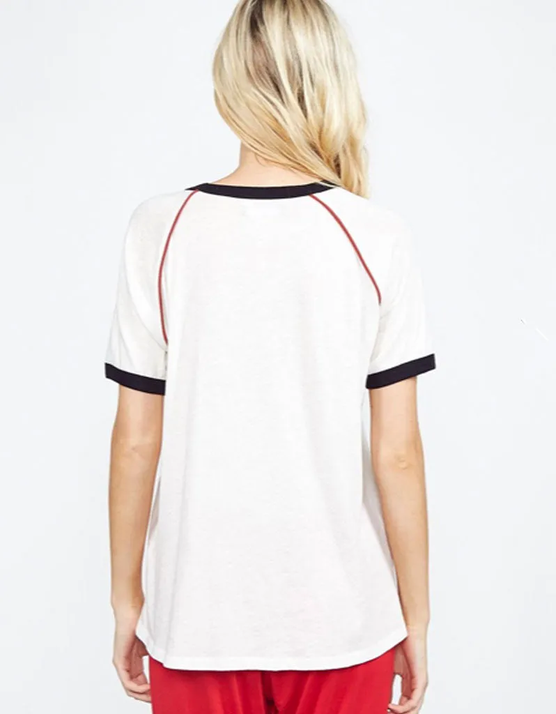 Michael Lauren Pep Raglan Tee
