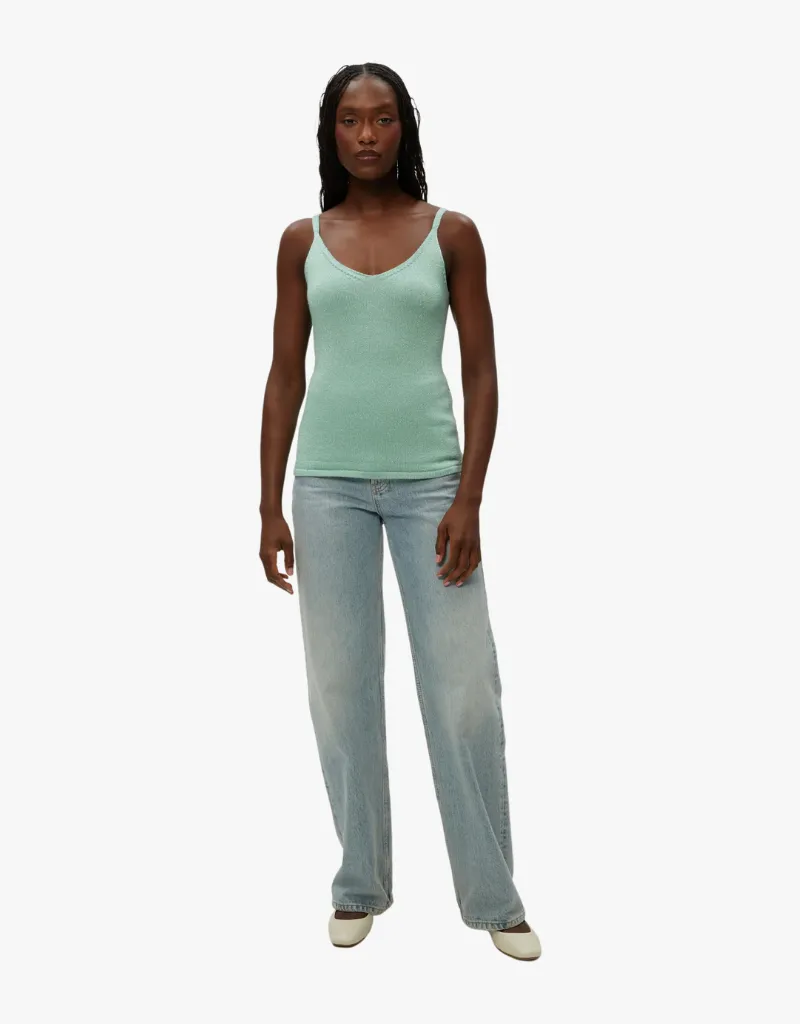 Michael Stars Nomi Sweater Camisole in Sea Foam
