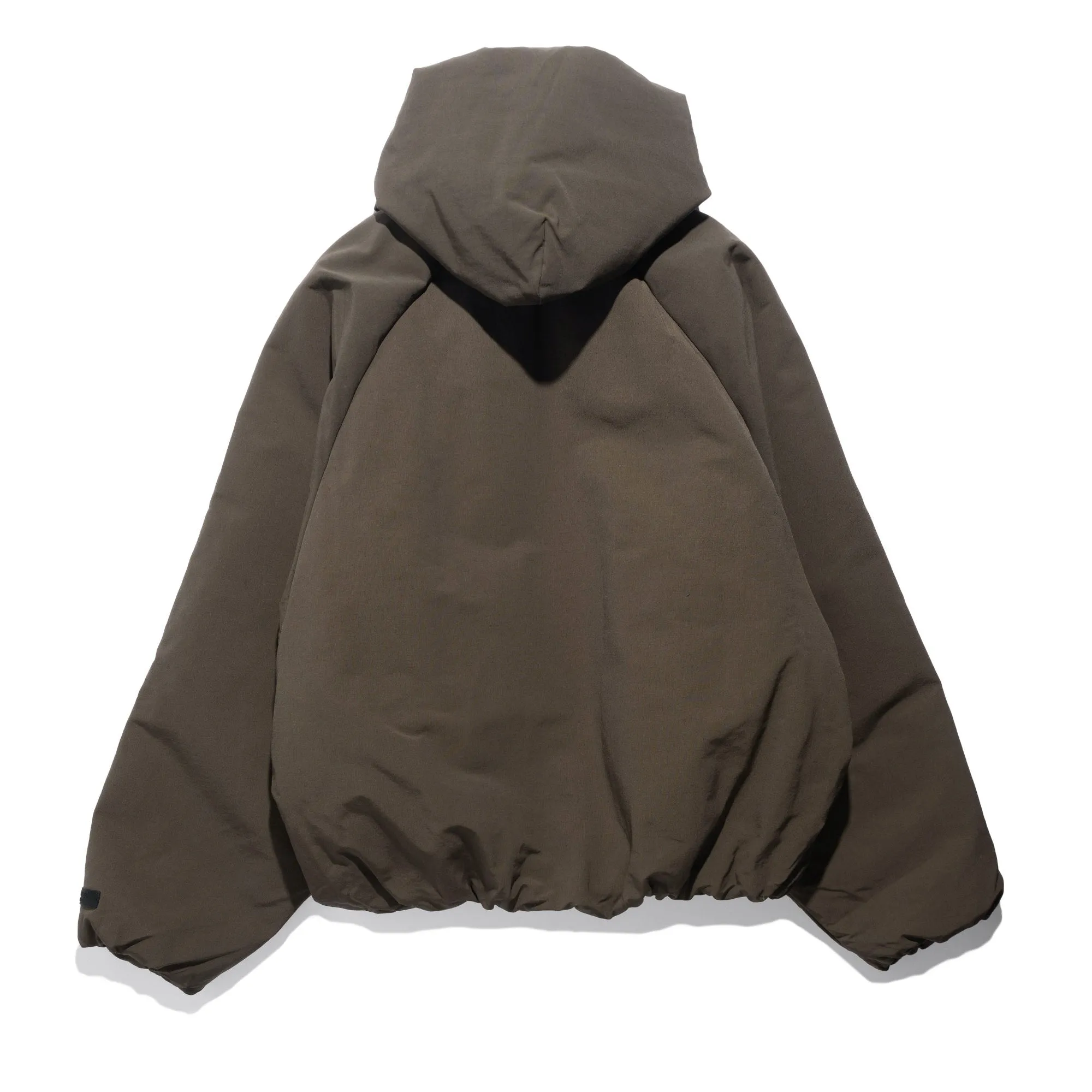 Military Nylon Hooded Bomber Brown 202HO244815F
