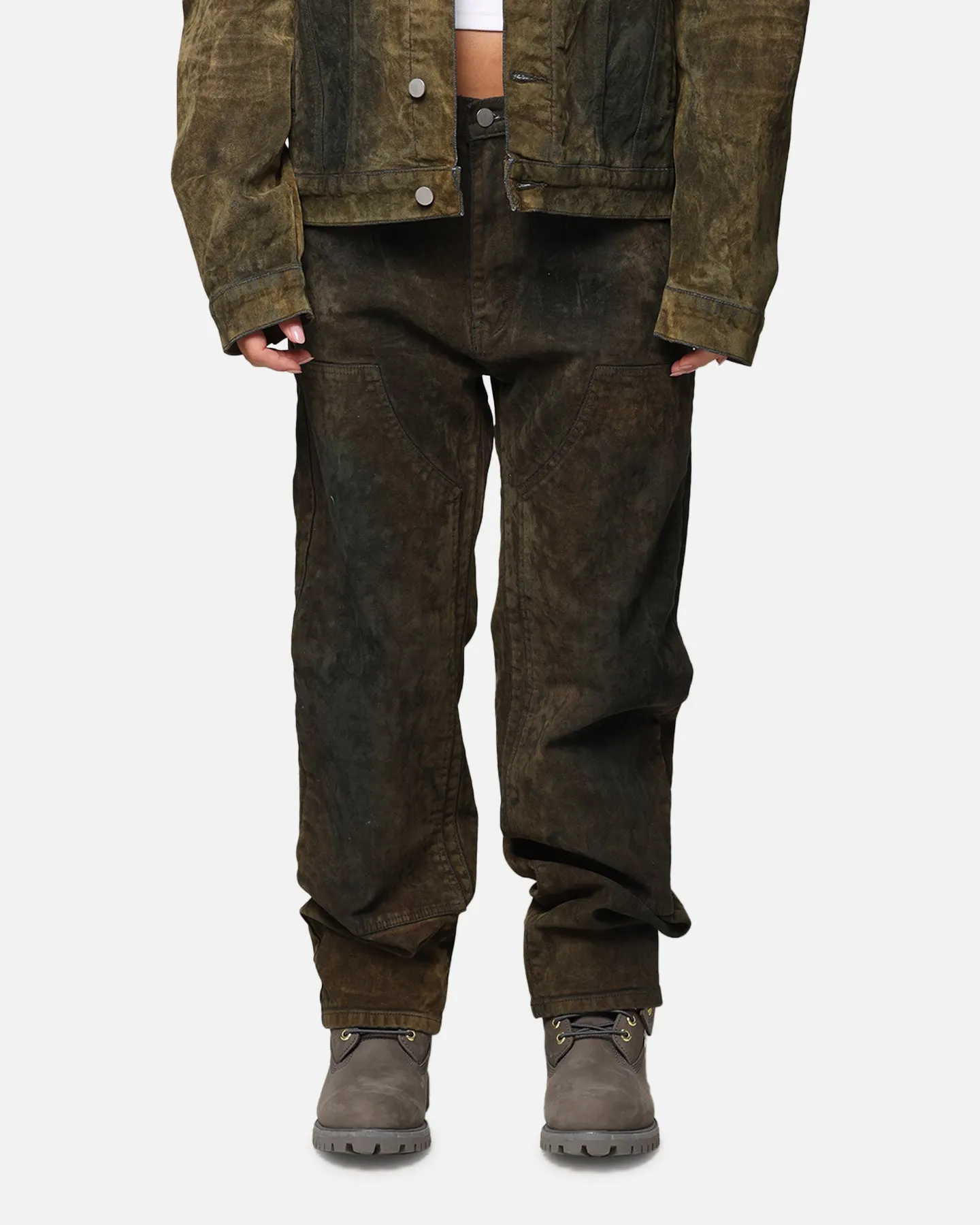 MNML V712 SL3 Suede Pants Olive/Black