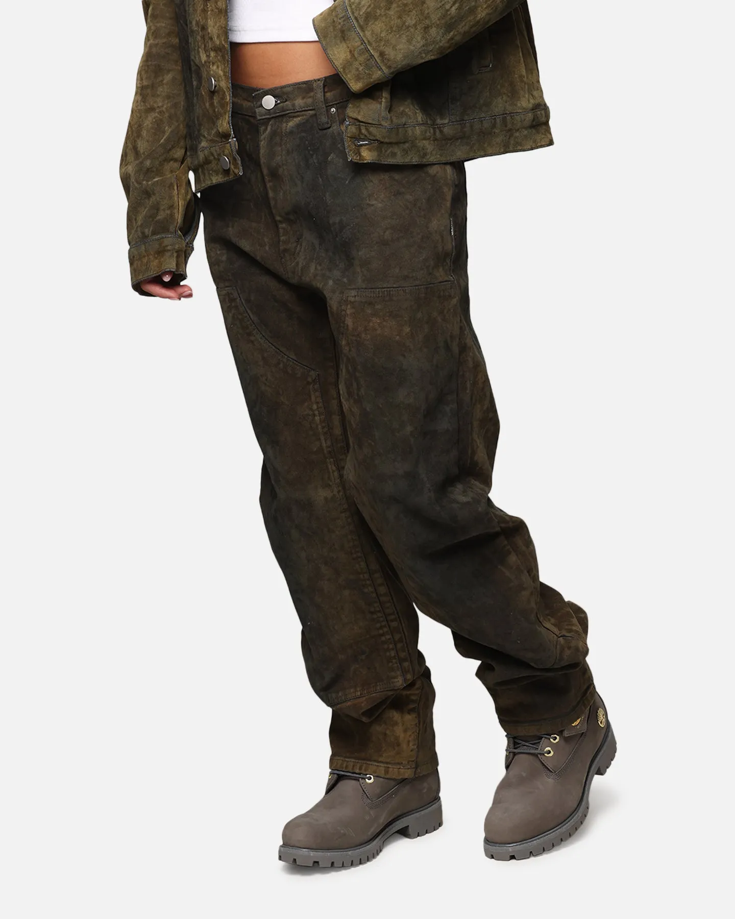 MNML V712 SL3 Suede Pants Olive/Black